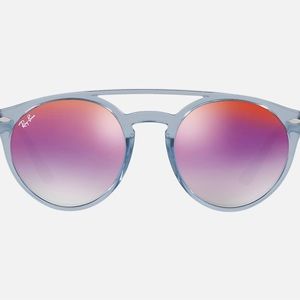 Blue Gradient/Ombré Ray-Ban Mirrored Women’s Sunglasses RB4279 Light Blue/Violet